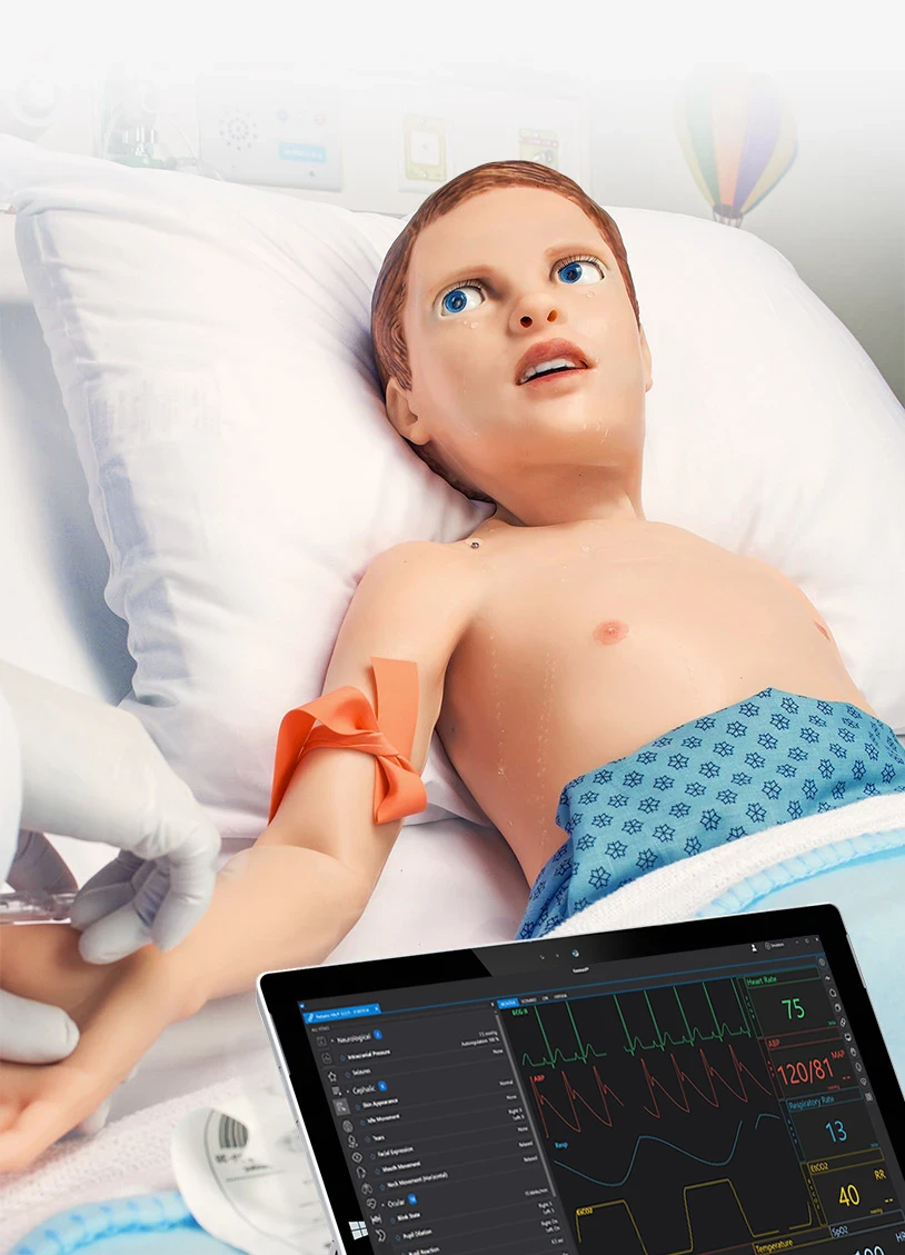 Pediatric HAL® S2225 – Avansert pediatrisk pasientsimulator med realistiske følelser og fysiologiske reaksjoner